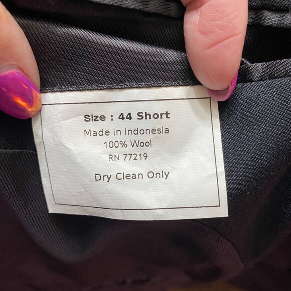 44 Short Pronto Uomo Platinum Suit Jacket - Picture 6 of 7